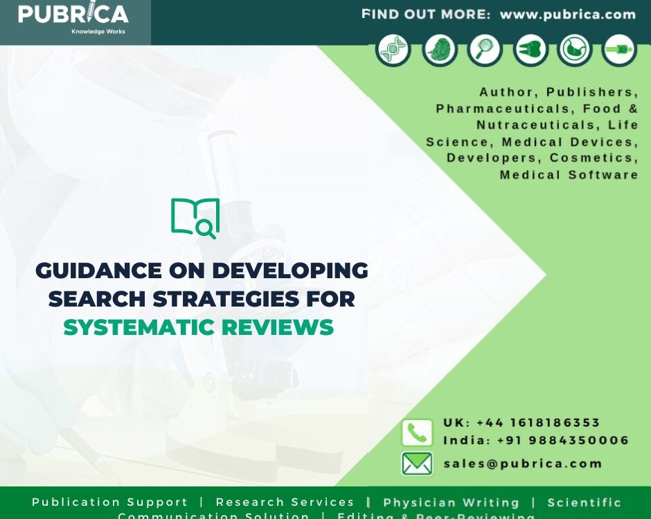 Guidance on Developing Search Strategies for Systematic Reviews 