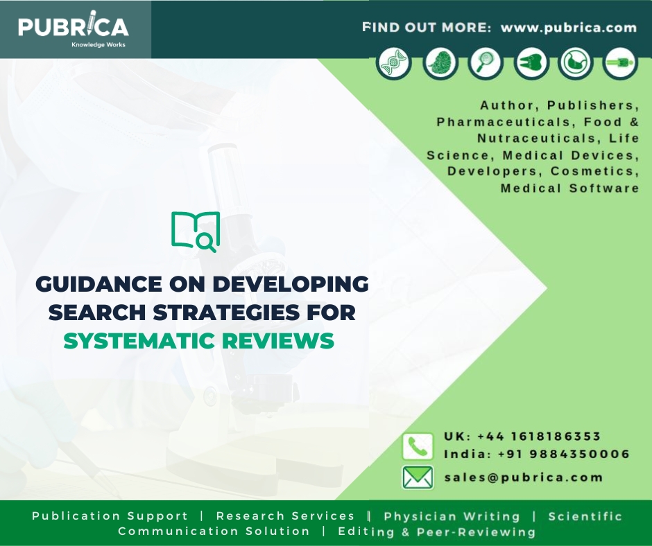 Guidance on Developing Search Strategies for Systematic Reviews 