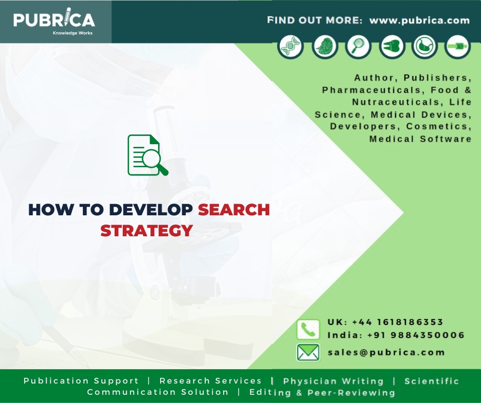 How to develop a search strategy