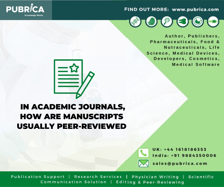 How are amnuscripts usually peer-reviewed (2)