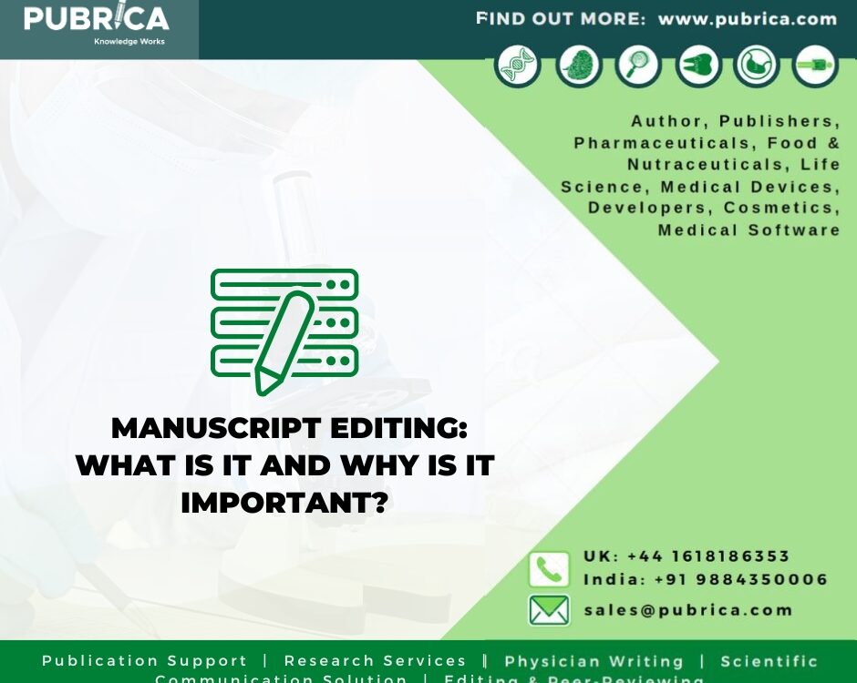 Manuscript editing: What is it, and why is it important?
