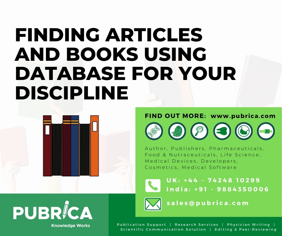 Finding Articles And Books Using Database For Your Discipline