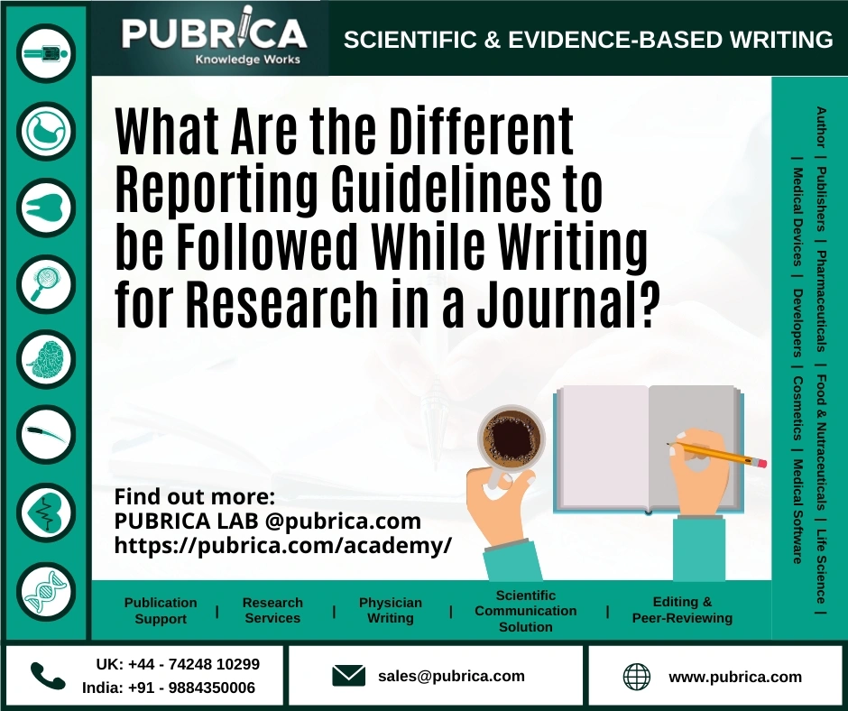 What Are The Different Reporting Guidelines To Be Followed While Writing For Research In A Journal