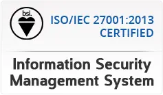 Information Security Management System ISO 27001 Certified Badge