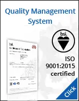 Quality Management System ISO 9001:2015 Certificate