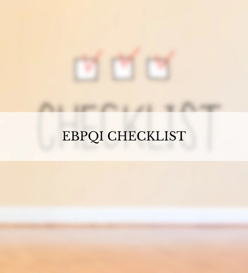 EBPQI Checklist