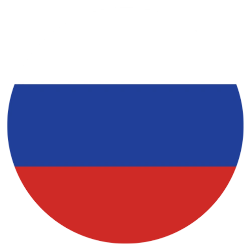Russia flag representing author's location