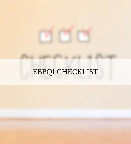 EBPQI Checklist