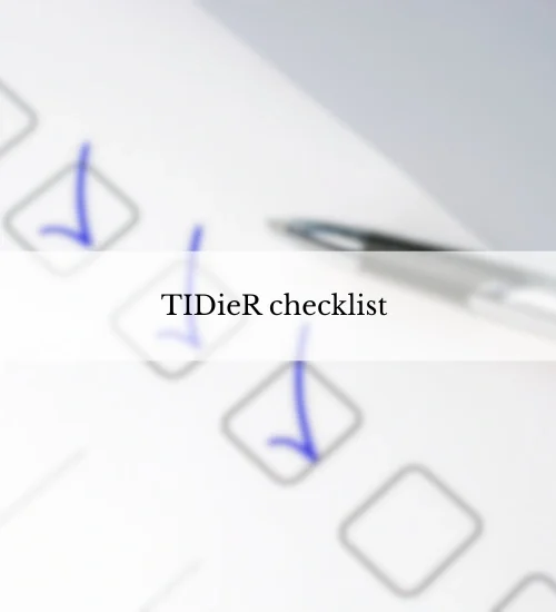 TIDieR guidelines