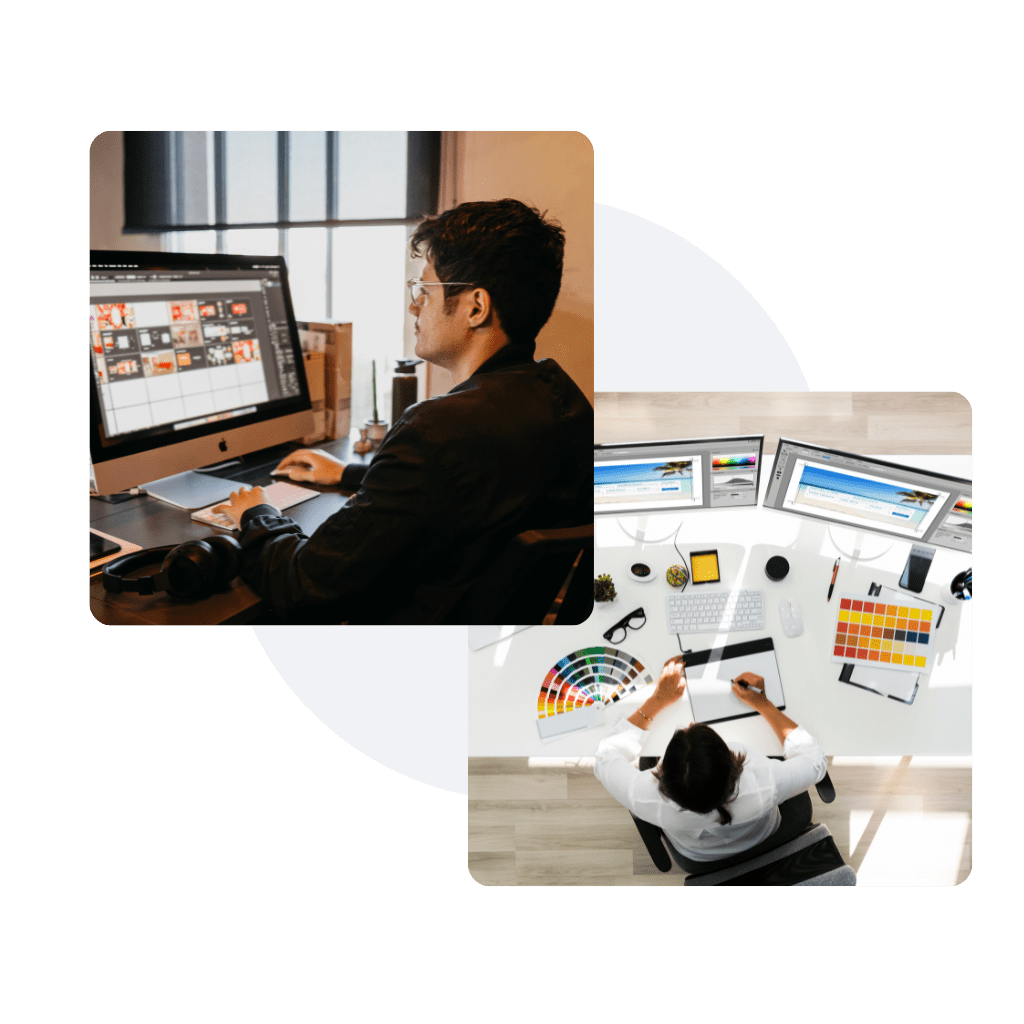 Designer formatting figures on computer
