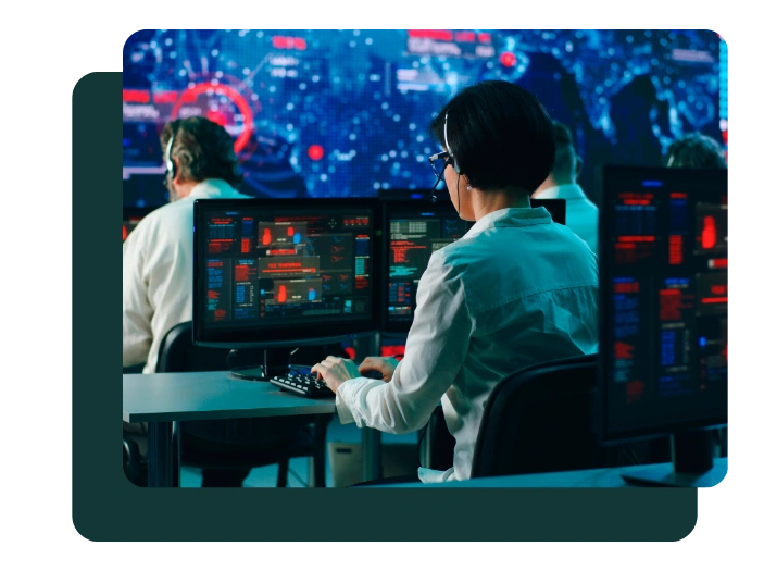 Biostatisticians analyzing clinical data
