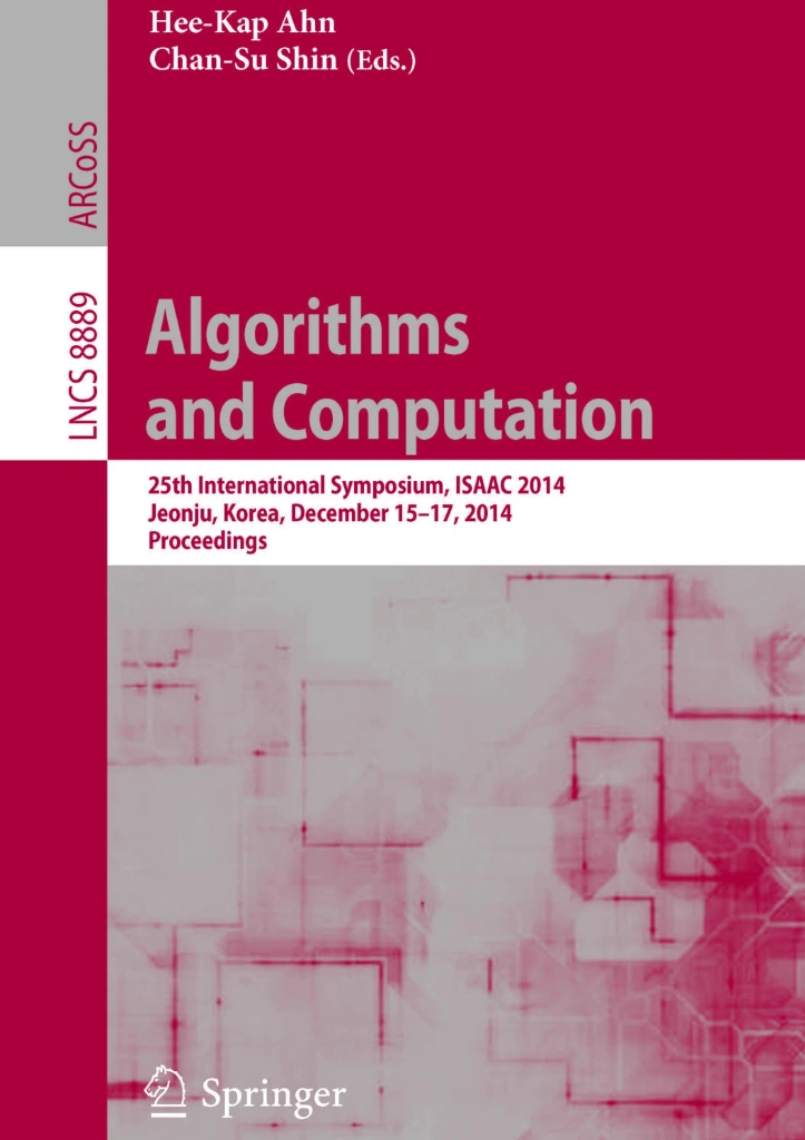 Algorithms and Computation Journal Cover