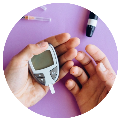 Diabetology blood glucose measurement visual