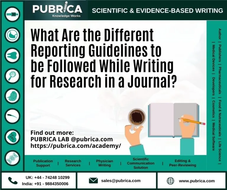 Different reporting guidelines like PRISMA