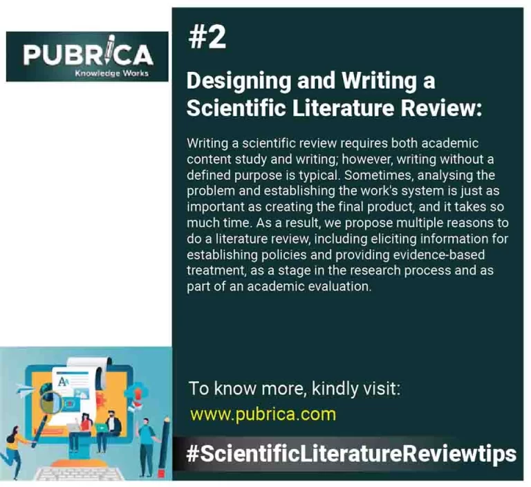 Designing and Writing a Scientific Literature Review