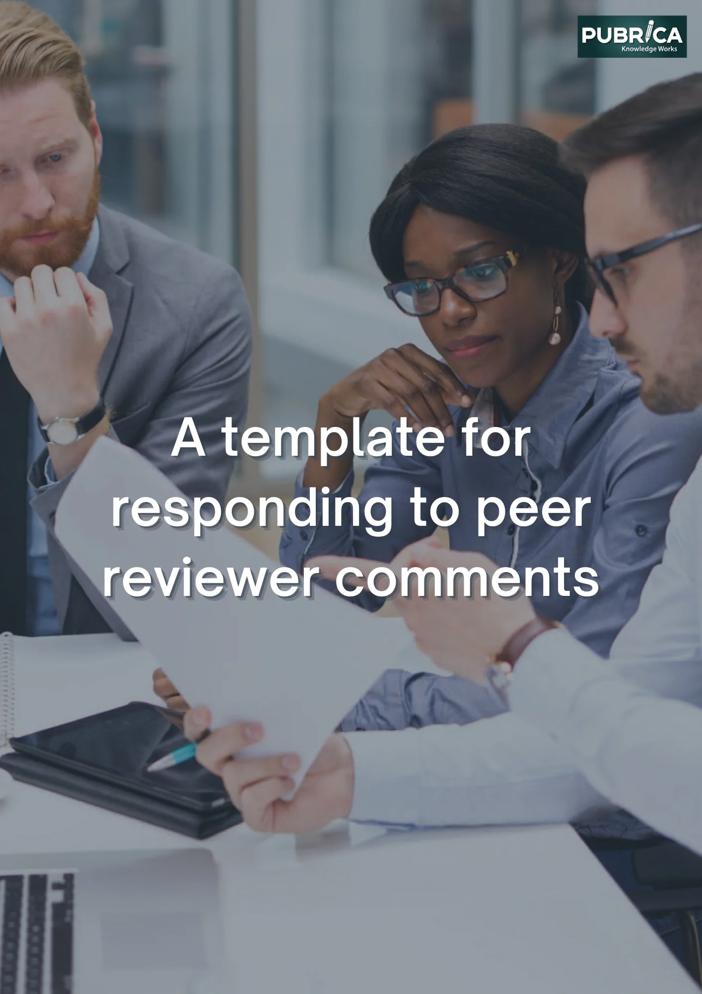 A template for Responding to peer reviewer Comments