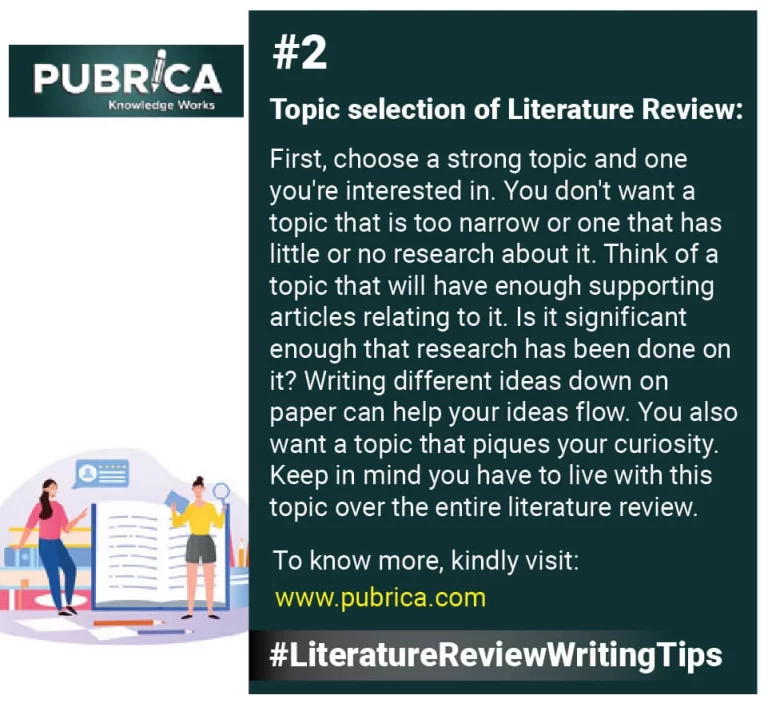 Topic selection of literature review