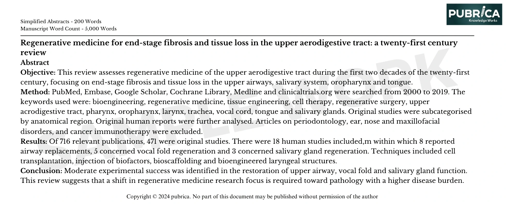 PHYSICIAN MANUSCRIPT SAMPLE WORK