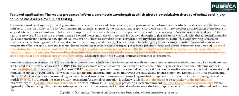 Scientific Editing Sample Work