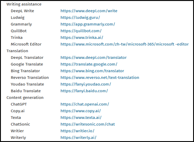 list-of-AI-tools