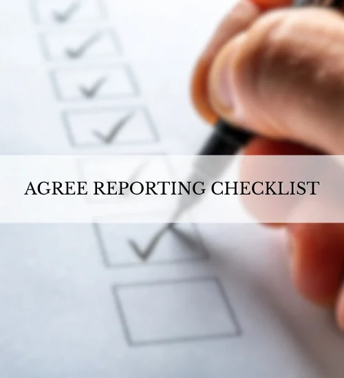 AGREE Reporting Checklist