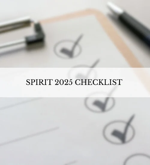 SPIRIT 2025 checklist